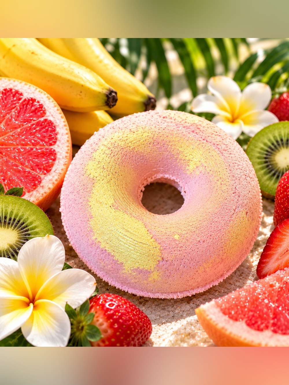 BANANA CABANA Donut bath bomb!
